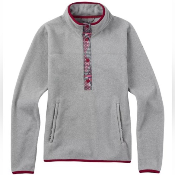 - Burton Indigo Guatikat Monument Heather Anouk Fleece Anorak Women Size XS - Picture 1 of 11